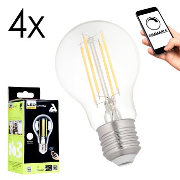 E27 LED 6 Watt blanco cálido regulable 806 Lumen