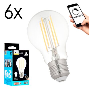 Lámparas Eglo E27 LED 6 Watt blanco cálido regulable 806 Lumen