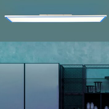 Lámparas Brilliant Ladoga Plafones, Panel LED Blanca, 1 luz, Mando a distancia, Cambia de color