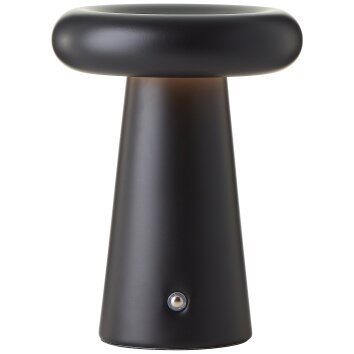 Lámparas Brilliant Muffin Lámparas de mesa LED Negro, 1 luz