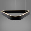 Paul Neuhaus Q-Serie Q-STRETTO Lámparas colgantes LED Negro, 2 luces, Mando a distancia