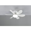 Lámparas Reality mit lámpara ventilador de techo LED Blanca, 1 luz, Mando a distancia