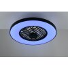 Lámparas Reality mit lámpara ventilador de techo LED Negro, 2 luces, Mando a distancia, Cambia de color