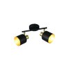 Lámparas Trio Eva Spot techo Negro-dorado, 2 luces