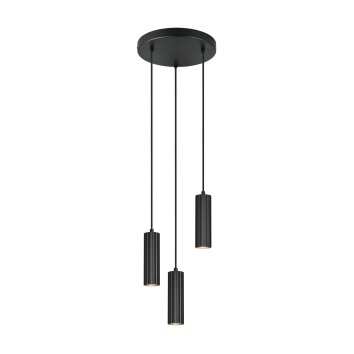 Lámparas Trio Soka Lámparas colgantes Negro, 3 luces