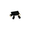 Lámparas Trio Soka Spot techo Negro, 4 luces