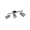 Lámparas Reality Jack Spot techo Negro, 3 luces