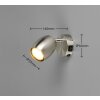 Lámparas Reality Nancy Spot techo Níquel-mate, 1 luz