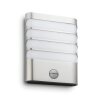 Lámparas Philips Raccoon Apliques LED Plata, 1 luz, Sensor de movimiento