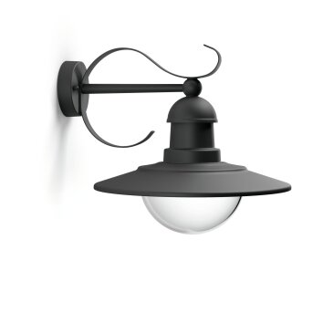 Lámparas Philips Topiary Apliques Negro, 1 luz
