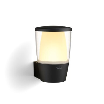 Lámparas Philips Elpas Apliques LED Negro, 1 luz, Cambia de color