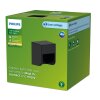 Lámparas Philips Grits Aplique de exterior LED Negro, 1 luz