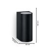 Lámparas Philips Nightingale Aplique de exterior Negro, 1 luz