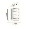 Lámparas Philips Python Aplique de exterior LED Plata, 1 luz