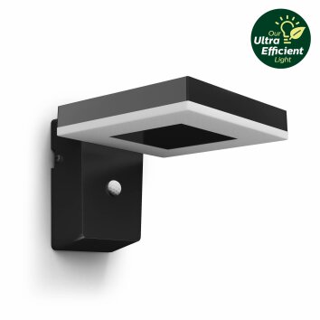 Lámparas Philips Zonal Apliques LED Negro, 1 luz