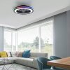 Lámparas Leuchten Direkt BRANDON Plafones LED Negro, 2 luces, Mando a distancia, Cambia de color