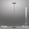 Lámparas Paul Neuhaus Moon Lámpara de pie LED Plata, 2 luces