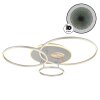 Lámparas Globo Lighting Invertina Plafones LED Plata, 1 luz, Mando a distancia