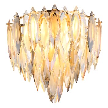 Lámparas Globo Lighting Elinor Plafones dorado, 5 luces