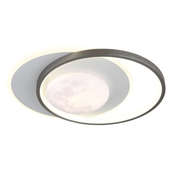 Lámparas Globo Lighting Moon Plafones LED Gris, Negro, 1 luz