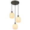 Lámparas Globo Lighting Brokana Lámparas suspendidas Cromo, Negro, 3 luces
