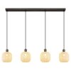 Lámparas Globo Lighting Brokana Lámparas suspendidas Cromo, Negro, 4 luces