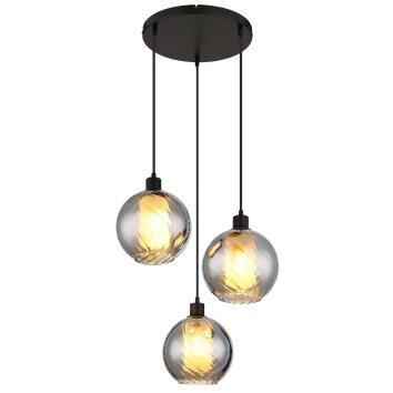 Lámparas Globo Lighting Ulf Lámparas suspendidas Negro, 3 luces