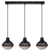 Lámparas Globo Lighting Milena Lámparas suspendidas Negro, 3 luces