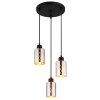 Lámparas Globo Lighting Alonso Lámparas suspendidas Negro, 3 luces
