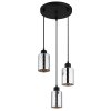 Lámparas Globo Lighting Alonso Lámparas suspendidas Negro, 3 luces