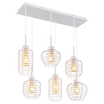 Lámparas Globo Lighting Nesa Lámparas suspendidas Blanca, 6 luces