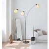 Lámparas Globo Lighting Brokana Lámpara de pie Cromo, Negro, 3 luces