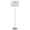 Lámparas Globo Lighting Queena Lámpara de pie Plata, 5 luces