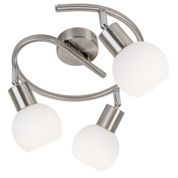 Lámparas Globo Lighting Loxy Plafones Níquel-mate, 3 luces