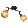 Lámparas Globo Lighting Frosta Plafones Cromo, Negro, 2 luces