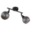 Lámparas Globo Lighting Frosta Plafones Cromo, Negro, 2 luces