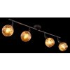 Lámparas Globo Lighting Frosta Plafones Cromo, Negro, 4 luces
