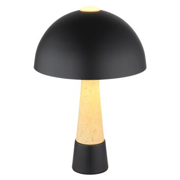 Lámparas NOWA Lighting Paulin Lámparas de mesa Negro, Apariencia de piedra, 1 luz