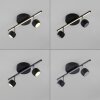 Lámparas Leuchten Direkt JARIK Plafones LED Negro, 3 luces