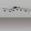 Lámparas Leuchten Direkt JARIK Plafones LED Negro, 7 luces