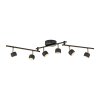 Lámparas Leuchten Direkt JARIK Plafones LED Negro, 7 luces