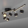 Lámparas Leuchten Direkt JARIK Plafones LED Negro, 7 luces