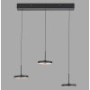 Lámparas Leuchten Direkt PLATA Lámparas colgantes LED Negro, 3 luces