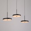 Lámparas Leuchten Direkt PLATA Lámparas colgantes LED Negro, 3 luces