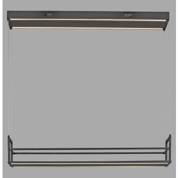 Lámparas Leuchten Direkt SONTURA Lámparas colgantes LED Negro, 2 luces