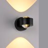 Lámparas Leuchten Direkt AKKU-CHIA Apliques LED Negro, 2 luces, Mando a distancia