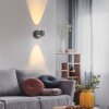 Lámparas Leuchten Direkt AKKU-CHIA Apliques LED Plata, 2 luces, Mando a distancia