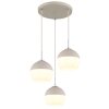 Lámparas Globo Lighting Ragusa Lámparas suspendidas Cromo, Blanca, 3 luces
