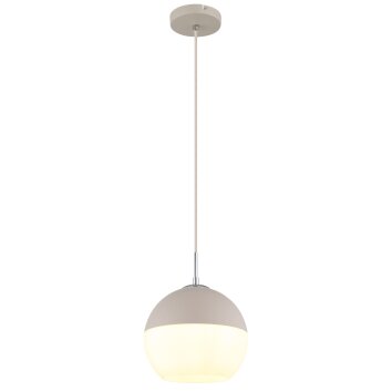 Lámparas Globo Lighting Ragusa Lámparas suspendidas Cromo, Blanca, 1 luz