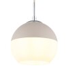 Lámparas Globo Lighting Ragusa Lámparas suspendidas Cromo, Blanca, 1 luz